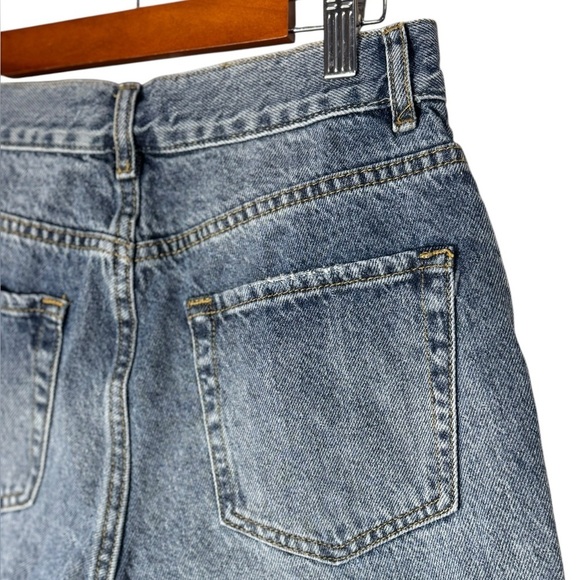 PacSun High Rise Straight Leg Denim Jeans Button Fly Distressed womens size 27 - Picture 8 of 15